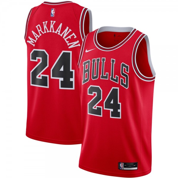 Chicago Bulls Trikot Lauri Markkanen 24 2020-2021 Nike Icon Edition Swingman - Herren